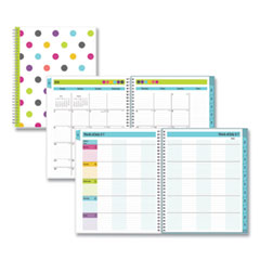 Blue Sky® Teacher Dots Academic Year Create-Your-Own Cover Weekly/Monthly Planner, 11 x 8.5, 12-Month (July to June): 2023 to 2024