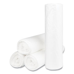 Inteplast Group High-Density Commercial Can Liners, 60 gal, 14 mic, 43" x 48", Natural, 25 Bags/Roll, 8 Interleaved Rolls/Carton