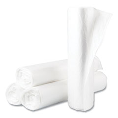 Inteplast Group High-Density Commercial Can Liners Value Pack, 45 gal, 14 mic, 40" x 46", Natural, 25 Bags/Roll, 10 Rolls/Carton
