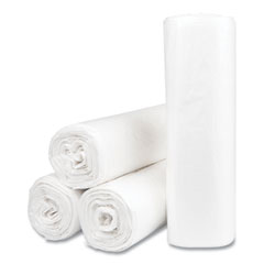 Inteplast Group High-Density Commercial Can Liners Value Pack, 30 gal, 9 mic, 30" x 36", Natural, 25 Bags/Roll, 20 Rolls/Carton