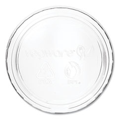 Vegware™ Portion Pot Lids, Fits 2 oz to 4 oz Portion Pots, Clear, 2,000/Carton