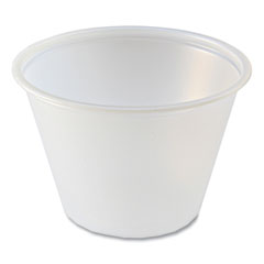 Fabri-Kal® Portion Cups, 2.5 oz, Translucent, 125/Sleeve, 20 Sleeve/Carton