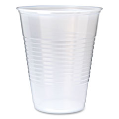 Fabri-Kal® RK Ribbed Cold Drink Cups, 9 oz, Clear, 100/Sleeve, 25 Sleeves/Carton