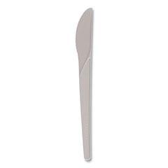Eco-Products® Plantware Compostable Cutlery, Knife, 6", Pearl White, 50/Pack, 20 Pack/Carton