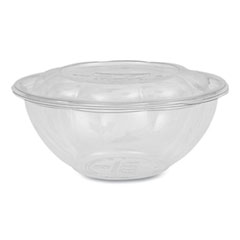 Renewable and Compostable Salad Bowls with Lids, 32 oz, Clear, Plastic,  50/Pack, 3 Packs/Carton - Zerbee