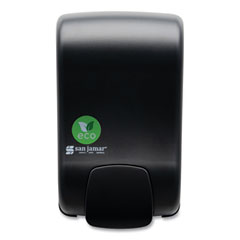 San Jamar® ecoLogic Rely Manual Foam Soap and Sanitizer Dispenser, 900 mL, 5,5 x 4,5 x 9.25, Black