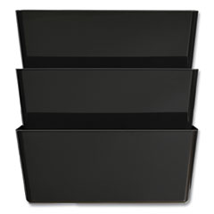 EZ Link Stackable DocuPocket, 3 Sections, Legal Size, 16.25 x 4 x 19, Black