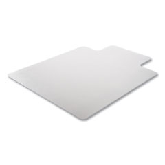 DuraMat Moderate Use Chair Mat for Low Pile Carpeting, Lipped, 45 x 53, Clear, 25/Pallet
