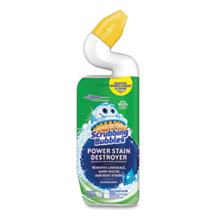 Scrubbing Bubbles® Power Stain Destroyer Toilet Bowl Disinfectant, Rainshower Scent, 24 oz Bottle, 6/Carton