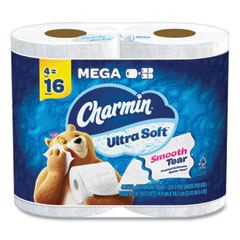 Charmin® Ultra Soft Bathroom Tissue, Septic Safe, 2-Ply, White, 224 Sheets/Roll, 4 Rolls/Pack, 6 Packs/Carton