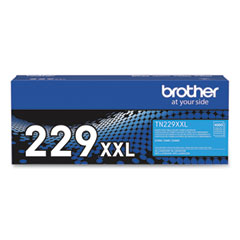 Brother TN229XXLC Super High-Yield Toner, 4,000 Page-Yield, Cyan
