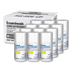 Boardwalk® Metered Air Freshener Refill, Citrus Sunrise, 5.3 oz Aerosol Spray, 12/Carton