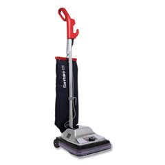Sanitaire® TRADITION QuietClean Upright Vacuum SC889A, 12" Cleaning Path, Gray/Red/Black
