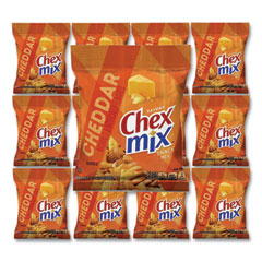 Chex Mix® Snacks, Cheddar, 3.75 oz Bag, 8/Carton
