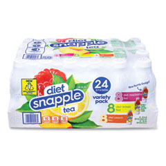 diet Snapple® Ice Tea Variety Pack, Assorted Flavors, 20 oz Bottle, 24/Carton, Ships in 1-3 Business Days