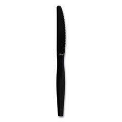 Boardwalk® Heavyweight Polystyrene Cutlery, Knife, Black, 1000/Carton