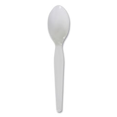Boardwalk® Heavyweight Polystyrene Cutlery, Teaspoon, White, 1000/Carton