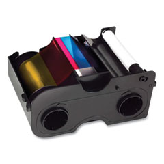 Fargo® Multi Color Thermal Resin Printer Ribbon, Black/Cyan/Magenta/Yellow