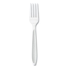 SOLO® Impress Heavyweight Full-Length Polystyrene Cutlery, Fork, White, 100/Box, 10 Boxes/Carton