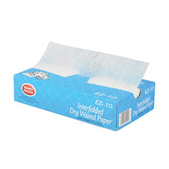 Handy Wacks© Interfolded Dry Waxed Paper, 10.75 x 10, 500 Box, 12 Boxes/Carton
