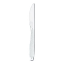 SOLO® Impress Heavyweight Full-Length Polystyrene Cutlery, Knife, White, 100/Box