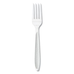 SOLO® Impress Heavyweight Full-Length Polystyrene Cutlery, Fork, White, 100/Box