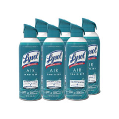 LYSOL® Brand Air Sanitizer Spray, Simple Fresh, 10 oz Aerosol Spray, 6/Carton