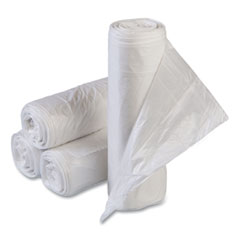 Inteplast Group Low-Density Commercial Can Liners, 60 gal, 1.15 mil, 38" x 58", Clear, 20 Bags/Roll, 5 Rolls/Carton