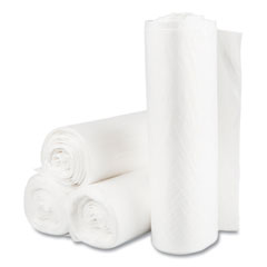 Inteplast Group High-Density Commercial Can Liners Value Pack, 60 gal, 14 mic, 38" x 58", Clear, 25 Bags/Roll, 8 Interleaved Rolls/Carton