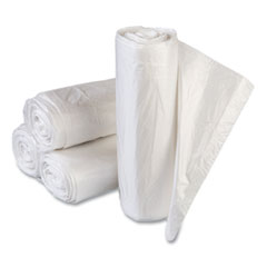 Inteplast Group High-Density Commercial Can Liners Value Pack, 60 gal, 14 mic, 43" x 46", Clear, 25 Bags/Roll, 8 Interleaved Rolls/Carton
