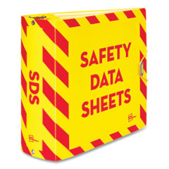 Avery® UltraDuty Safety Data Sheet Binder Bundle, 3 Rings, 3" Capacity, 11 x 8.5, Yellow/Red