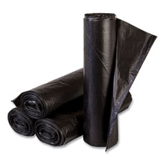 Inteplast Group High-Density Commercial Can Liners, 16 gal, 6 mic, 24" x 33", Black, 1,000/Carton