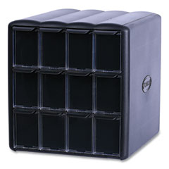 Four Column Merchandiser, 12 Compartments, 15.2 x 17.2 x 16.3, Black