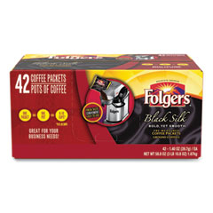 Folgers® Coffee, Black Silk, 1.4 oz Packet, 42/Carton