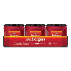 Folgers® Coffee, Classic Roast, Ground, 25.9 oz Canister, 6/Carton