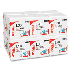 WypAll® L30 Towels, Quarter Fold, 12.5 x 12, 90/Polypack, 12 Polypacks/Carton