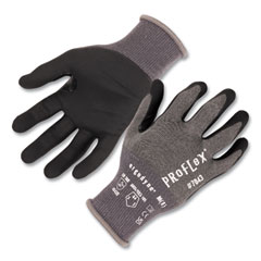 ProFlex 7043 ANSI A4 Nitrile Coated CR Gloves, Gray, Medium, 1 Pair