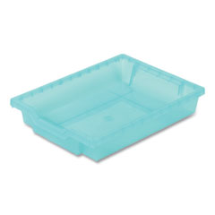 Gratnells F1 Shallow Trays with Antimicrobial Protection for Storage Frames and Trolleys, 1.85 gal, 12.28 x 16.81 x 3.25, Kiwi, 8/Pack