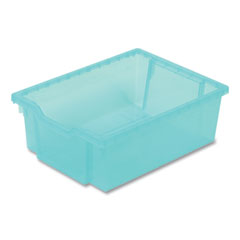 Gratnells F2 Deep Trays with Antimicrobial Protection for Storage Frames and Trolleys, 3.57 gal, 12.28 x 16.81 x 6.25, Trans Kiwi, 6/PK