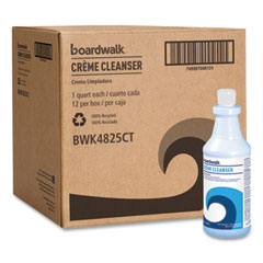 Boardwalk® Creme Cleanser, Baby Powder Scent, 32 oz Bottle,12/Carton