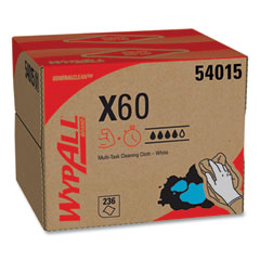 WypAll® General Clean X60 Cloths, 12.5 x 16.8, White, 236/Carton