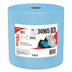 WypAll® General Clean X60 Cloths, Jumbo Roll, 12.5 x 13.4, Blue, 1,100/Roll