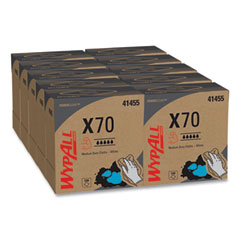 WypAll® X70 Cloths, POP-UP Box, 9.13 x 16.8, White, 100/Box, 10 Boxes/Carton