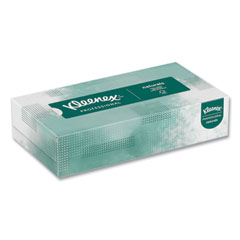 Kleenex® Naturals Facial Tissue for Business, Flat Box, 2-Ply, White, 125 Sheets/Box