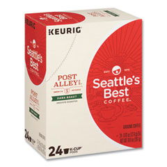 Post Alley Dark Coffee K-Cup, 24/Box, 4/Carton