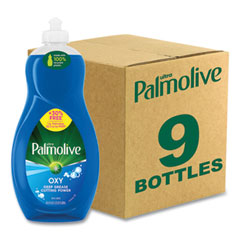 Ultra Palmolive® Oxy Dishwashing Liquid, Fresh Scent, 32 oz Bottle, 9/Carton