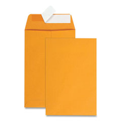 Quality Park™ Redi-Strip Catalog Envelope, #1, Cheese Blade Flap, Redi-Strip Adhesive Closure, 6 x 9, Brown Kraft, 100/Box