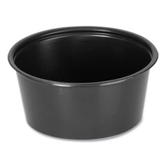 Fabri-Kal® Portion Cups, 2 oz, Black, 2,500/Carton
