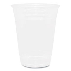PET Plastic Cups, 16 oz, Clear, 1,000/Carton