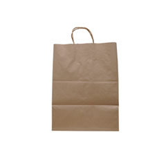 Take Out Twist Handle Bag, 12 x 9 x 15.75, Natural Kraft, 200/Carton
